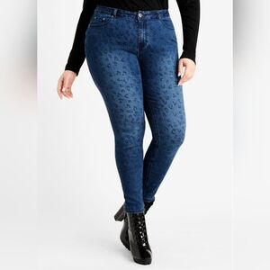 NWT Leopard High Waist Skinny Jeans
